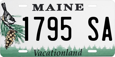 ME license plate 1795SA