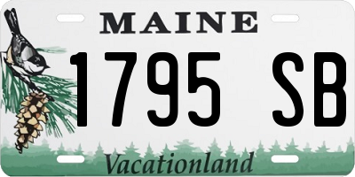 ME license plate 1795SB