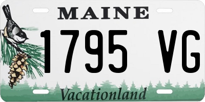 ME license plate 1795VG