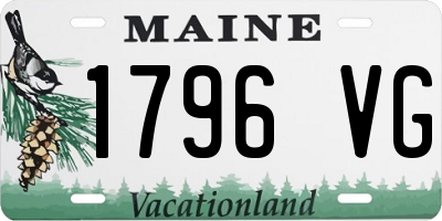 ME license plate 1796VG