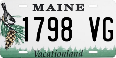 ME license plate 1798VG