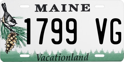 ME license plate 1799VG