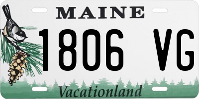 ME license plate 1806VG
