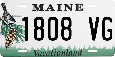 ME license plate 1808VG