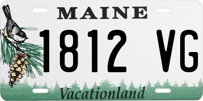 ME license plate 1812VG