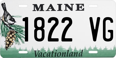 ME license plate 1822VG