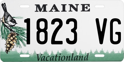 ME license plate 1823VG