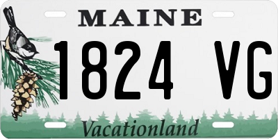 ME license plate 1824VG