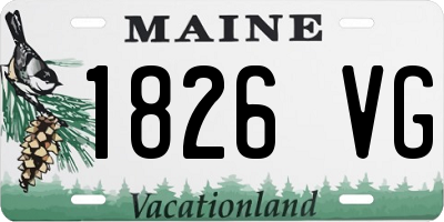 ME license plate 1826VG