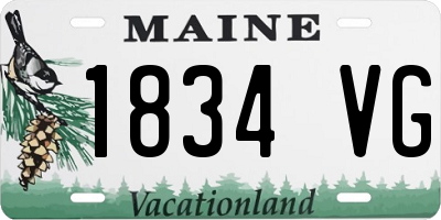 ME license plate 1834VG