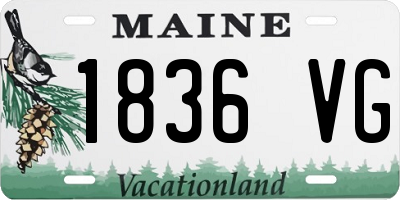 ME license plate 1836VG