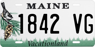 ME license plate 1842VG