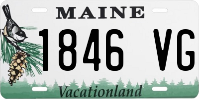 ME license plate 1846VG