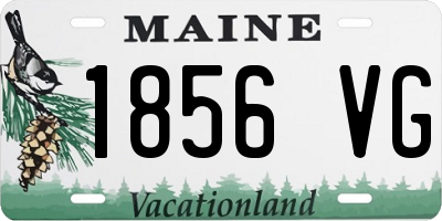 ME license plate 1856VG