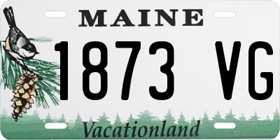 ME license plate 1873VG