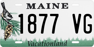 ME license plate 1877VG