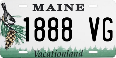 ME license plate 1888VG