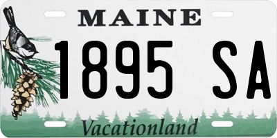 ME license plate 1895SA