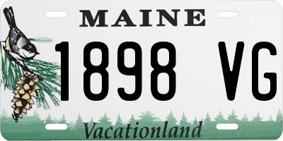 ME license plate 1898VG