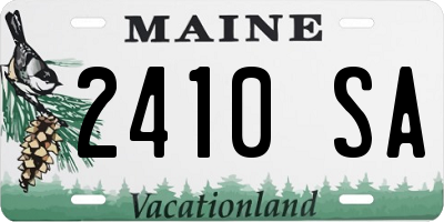 ME license plate 2410SA
