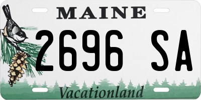 ME license plate 2696SA