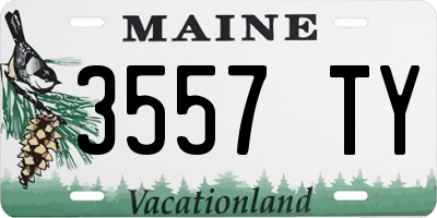 ME license plate 3557TY