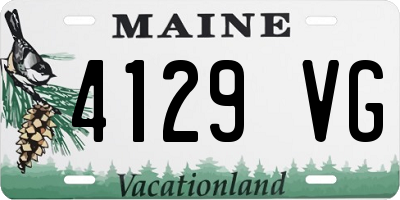 ME license plate 4129VG