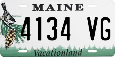 ME license plate 4134VG