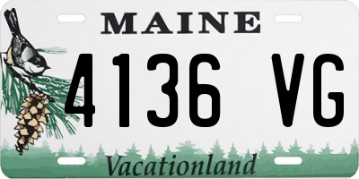 ME license plate 4136VG