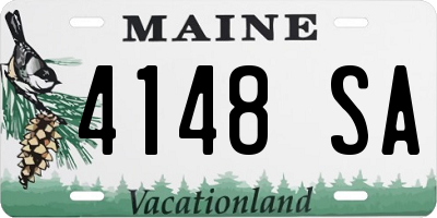ME license plate 4148SA