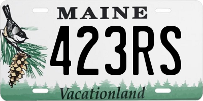 ME license plate 423RS