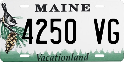 ME license plate 4250VG