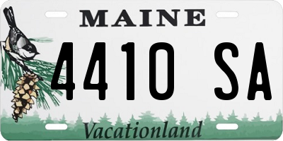 ME license plate 4410SA
