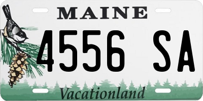 ME license plate 4556SA