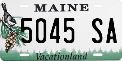 ME license plate 5045SA