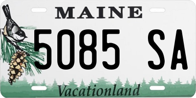ME license plate 5085SA