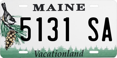 ME license plate 5131SA