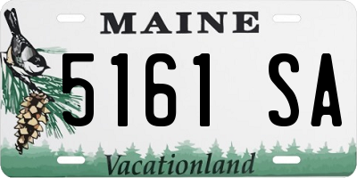 ME license plate 5161SA