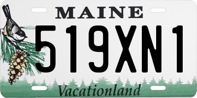 ME license plate 519XN1
