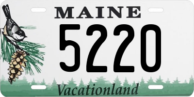 ME license plate 5220