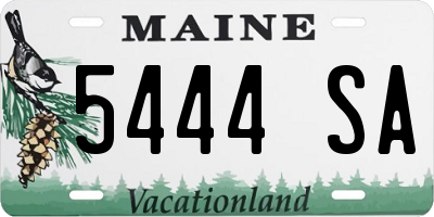 ME license plate 5444SA