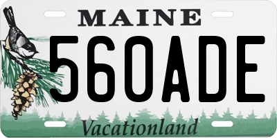 ME license plate 560ADE