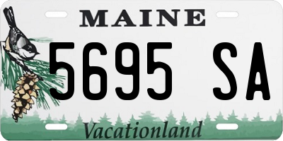 ME license plate 5695SA