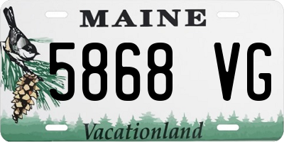 ME license plate 5868VG
