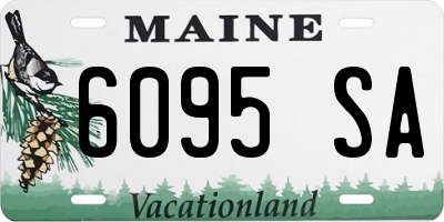 ME license plate 6095SA