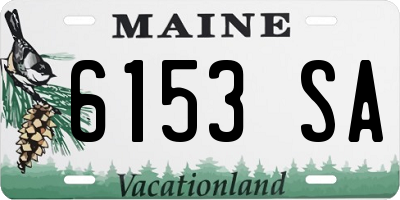ME license plate 6153SA