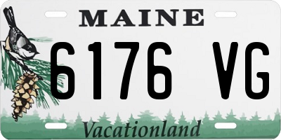 ME license plate 6176VG