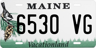 ME license plate 6530VG