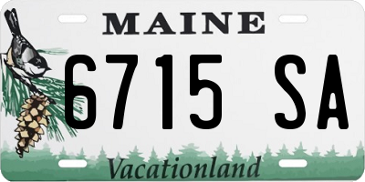 ME license plate 6715SA