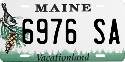 ME license plate 6976SA